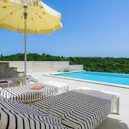 Volare Cantare With 2 Bedroom A Heated Pool And Panoramic View Near Buje, Istra Momjan